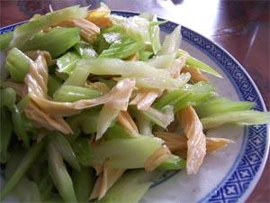 香芹拌腐竹